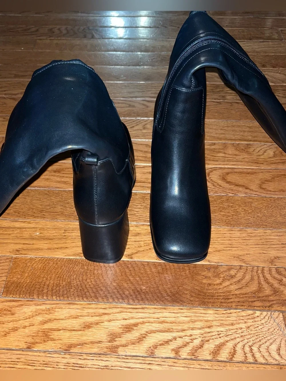 Jeffrey Campbell Hotlava Knee High New Black Leather Women’s Size 8 Medium Calf